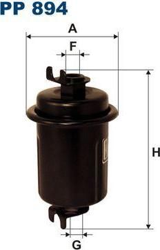 Filtron PP894 топливный фильтр на MITSUBISHI COLT IV (CA_A)