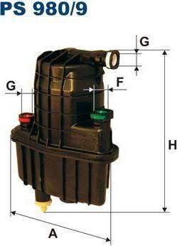 Filtron PS 980/9 Фильтр топливный RENAULT CLIO/MODUS 1.5D 04-