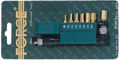 FORCE 2081B Отвертка с битами HEX 2-8мм 1/4