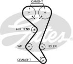 GATES Ремень ГРМ PEUGEOT 206/307/406/407 CITROEN C4/C5 (9647610080, 5528XS)