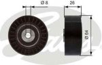 GATES Паразитный / ведущий ролик, поликлиновой ремень SKODA OCTAVIA (1U2) 1.9 SDI (038145276, T38094)