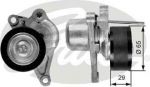 GATES Натяжитель приводного поликлинового ремня RENAULT ESPACE/LAGUNA/TRAFIC 2.0D/2.2D 05- (8200357406, T38311)
