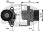 GATES Натяжной ролик, поликлиновой ремень RENAULT LOGAN (LS_) 1.4 (8200603359, T38456)