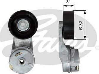 Gates T39288 натяжной ролик, поликлиновой ремень на OPEL INSIGNIA