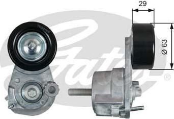 GATES Ролик приводного ремня FIAT. OPEL 1.6/1.8 16V 04> (T39291)
