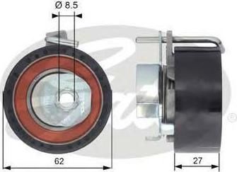 GATES Натяжной ролик ГРМ FORD Focus C-Max 1,6 03-07/07- Fiesta V 1,25/1,4/1,6 16V 01- Focus II 1,4/1,6/1,6Ti 04- Fusion/Mondeo IV 1,6Ti (1376164, T43171)