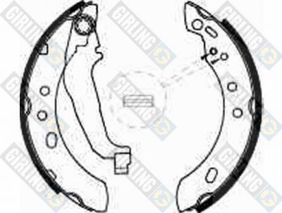 GIRLING Колодки торм.бар.NISSAN MICRA (K11) 92-03 (5185271)