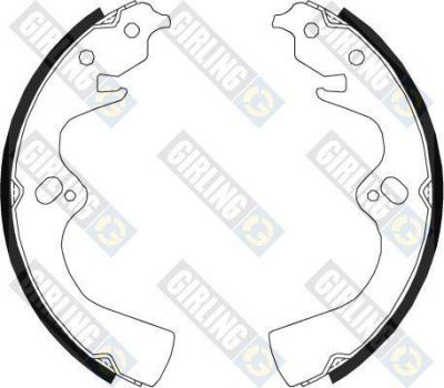 GIRLING Колодки тормозные задние барабанные Sportage (K00) 2,0 00-03 (OK0452638Z, 5186829)