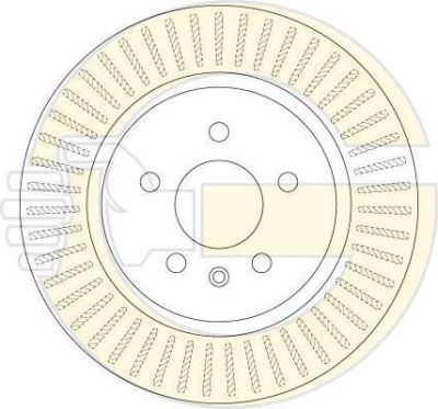 GIRLING Диск тормозной OPEL ZAFIRA 11- R17 задний D=315мм. (6063712)