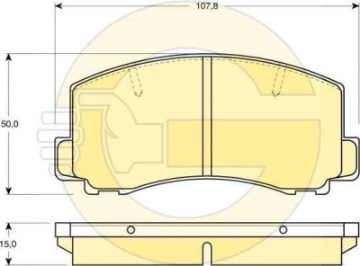 Girling 6103129 комплект тормозных колодок, дисковый тормоз на TOYOTA COROLLA Liftback (_E8_)