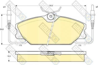 Girling 6104251 комплект тормозных колодок, дисковый тормоз на RENAULT 25 (B29_)