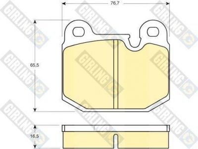 Girling 6106542 комплект тормозных колодок, дисковый тормоз на 3 (E21)