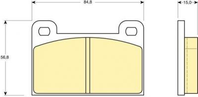 Girling 6109399 комплект тормозных колодок, дисковый тормоз на SKODA 130
