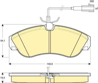 Girling 6114261 комплект тормозных колодок, дисковый тормоз на PEUGEOT BOXER автобус (230P)