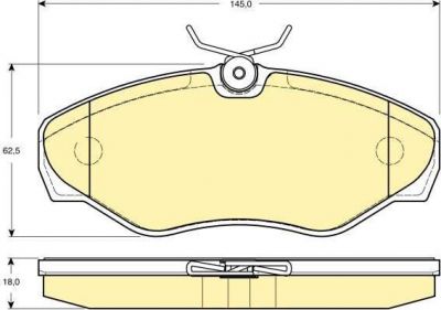 Girling 6114781 комплект тормозных колодок, дисковый тормоз на OPEL VIVARO фургон (F7)