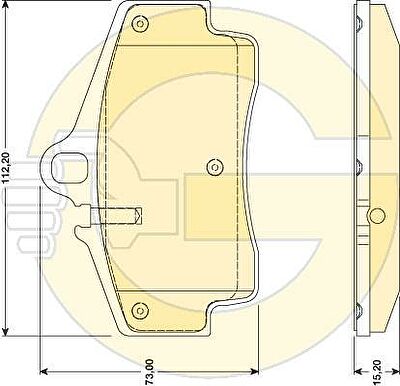 Girling 6117579 комплект тормозных колодок, дисковый тормоз на PORSCHE BOXSTER (987)