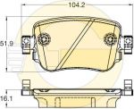 GIRLING Колодки тормозные SKODA OCTAVIA 12- задние (6120421)