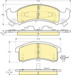 Girling 6140549 комплект тормозных колодок, дисковый тормоз на BUICK LE SABRE