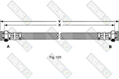 Girling 9001317 тормозной шланг на FIAT MAREA Weekend (185)