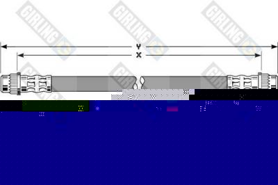 Girling 9001319 тормозной шланг на PEUGEOT EXPERT фургон (222)