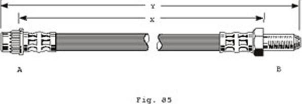 Girling 9002285 тормозной шланг на PEUGEOT 607 (9D, 9U)