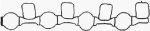 Glaser X89884-01 прокладка, впускной коллектор на AUDI A4 Allroad (8KH, B8)