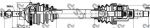 GSP 245027 Привод в сборе PEUGEOT 206 1.1-1.6 98- лев. (ABS) (32723C)