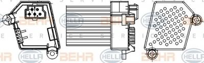 Hella 5HL 351 311-521 регулятор, вентилятор салона на 3 кабрио (E46)