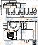 Hella 5HL 351 321-721 регулятор, вентилятор салона на MERCEDES-BENZ S-CLASS купе (C216)