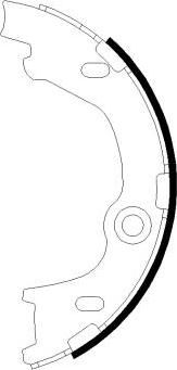Hella 8DA 355 051-181 комплект тормозных колодок, стояночная тормозная с на HYUNDAI TUCSON (TLE)