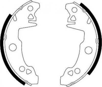 Hella 8DB 355 000-061 комплект тормозных колодок на RENAULT 4 (112_)