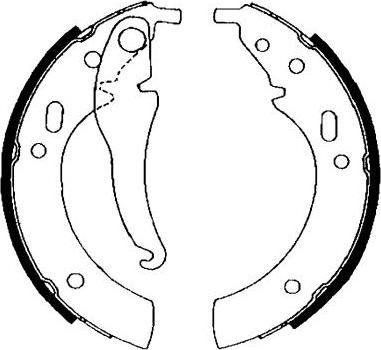 Hella 8DB 355 000-121 комплект тормозных колодок на 3 (E21)