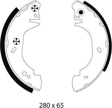 Hella 8DB 355 001-371 комплект тормозных колодок на FORD TRANSIT c бортовой платформой/ходовая часть (E_ _)