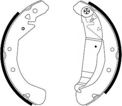 Hella 8DB 355 001-631 комплект тормозных колодок на OPEL ZAFIRA A (F75_)