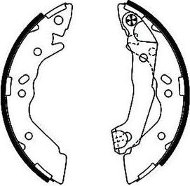 Hella 8DB 355 001-941 комплект тормозных колодок на HYUNDAI ATOS (MX)