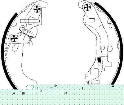Hella 8DB 355 002-571 комплект тормозных колодок на FIAT PUNTO (188)