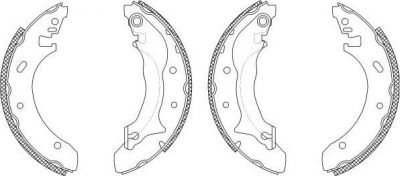 Hella 8DB 355 003-241 комплект тормозных колодок на FORD MONDEO I седан (GBP)