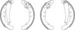 Hella 8DB 355 003-561 комплект тормозных колодок на AUDI 100 Avant (44, 44Q, C3)