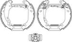 Hella 8DB 355 004-531 комплект тормозных колодок на RENAULT CLIO II (BB0/1/2_, CB0/1/2_)