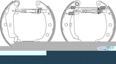 Hella 8DB 355 004-691 комплект тормозных колодок на RENAULT MEGANE I Cabriolet (EA0/1_)