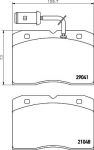Hella 8DB 355 005-481 комплект тормозных колодок, дисковый тормоз на IVECO DAILY II фургон/универсал