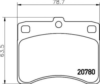 Hella 8DB 355 005-671 комплект тормозных колодок, дисковый тормоз на PIAGGIO PORTER фургон