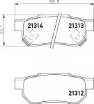 Hella 8DB 355 005-731 комплект тормозных колодок, дисковый тормоз на HONDA CONCERTO (HW, MA)