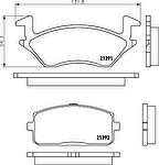 Hella 8DB 355 005-811 комплект тормозных колодок, дисковый тормоз на TOYOTA STARLET универсал (KP6_)