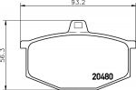 Hella 8DB 355 006-031 комплект тормозных колодок, дисковый тормоз на RENAULT 4 (112_)