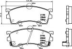 Hella 8DB 355 006-621 комплект тормозных колодок, дисковый тормоз на MAZDA 626 IV Hatchback (GE)