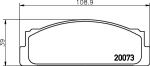 Hella 8DB 355 007-111 комплект тормозных колодок, дисковый тормоз на FIAT FIORINO фургон (146)