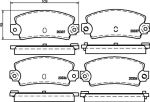 Hella 8DB 355 007-131 комплект тормозных колодок, дисковый тормоз на RENAULT 25 (B29_)