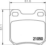Hella 8DB 355 007-381 комплект тормозных колодок, дисковый тормоз на OPEL OMEGA A (16_, 17_, 19_)