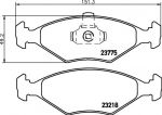 Hella 8DB 355 008-511 комплект тормозных колодок, дисковый тормоз на FIAT ALBEA (178_)